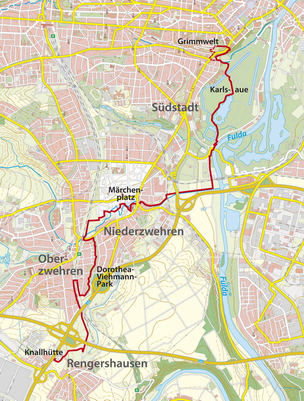 Dorothea-Viehmann-Weg - Karte